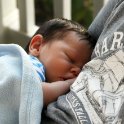 Asleep on Daddy's Chest